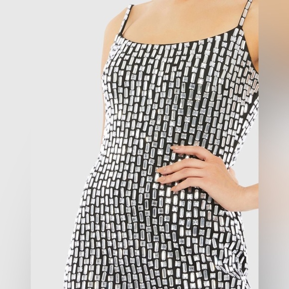 MAC DUGGAL 10782 NWT Beaded Tank Mini Dress - Picture 2 of 6